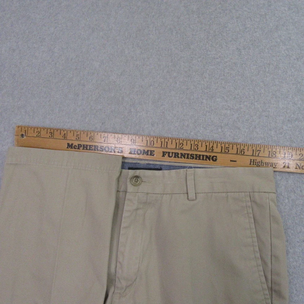 Banana Republic Mens Aiden Chino Pants 34 x 26 Beige Flat Front Pocket‎